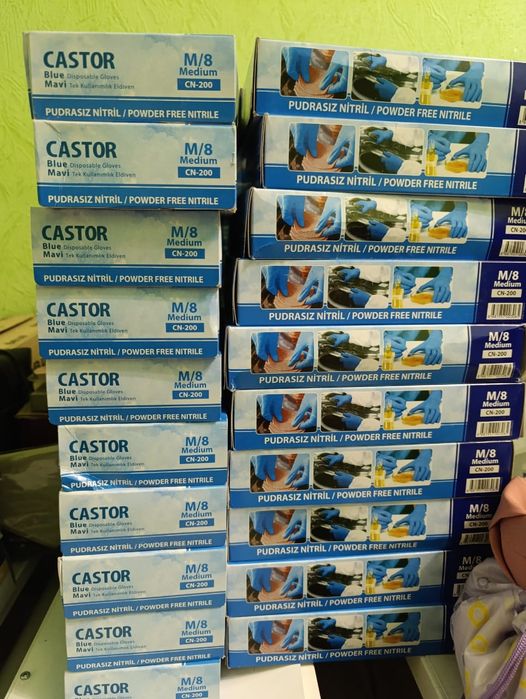 Рукавички нітрілові,розмір М 200шт 220грн