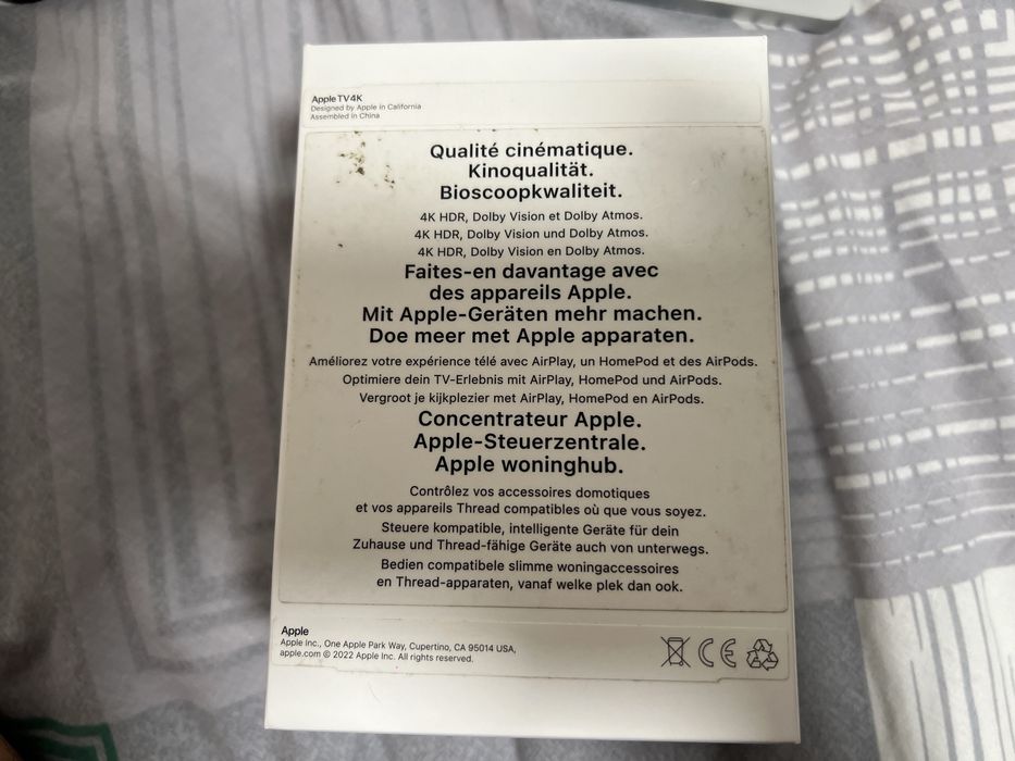 Apple TV 4K Wi-Fi 124 GB 2022 рік, заблокований