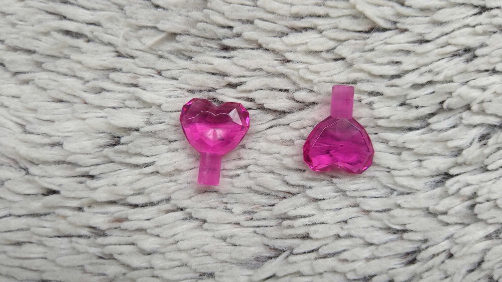 Lego 15745 kryształ serce Trans Dark Pink 1 szt Nowe ,Dostępna większa ilość .