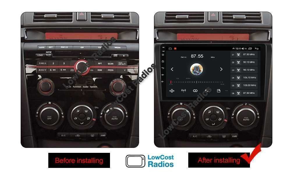 Auto Rádio GPS 9 Polegadas ANDROID MAZDA 3 (2004 a 2012) | BT USB WIFI | CARPLAY • ANDROID AUTO