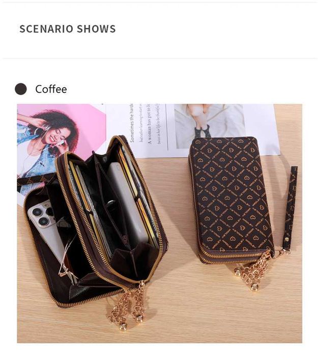 Carteira de Senhora de Grande Capacidade