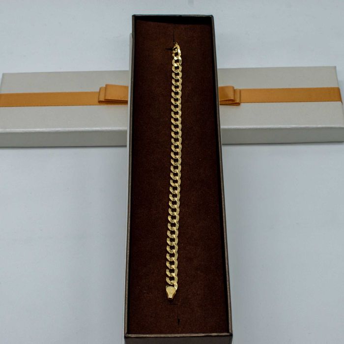 Złota bransoletka 585 8,59gram 21cm Pancerka Nowa PEŁNA WYSYŁKA GRATIS