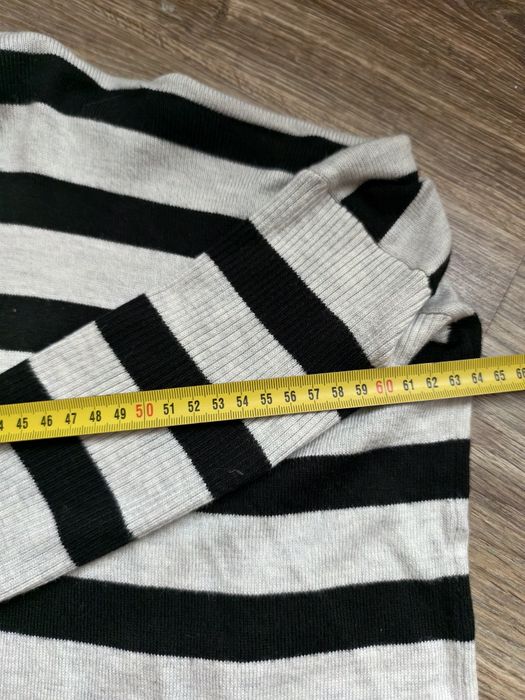 Sweter w paski Garcia Jeans | czarno-biały | golf | S