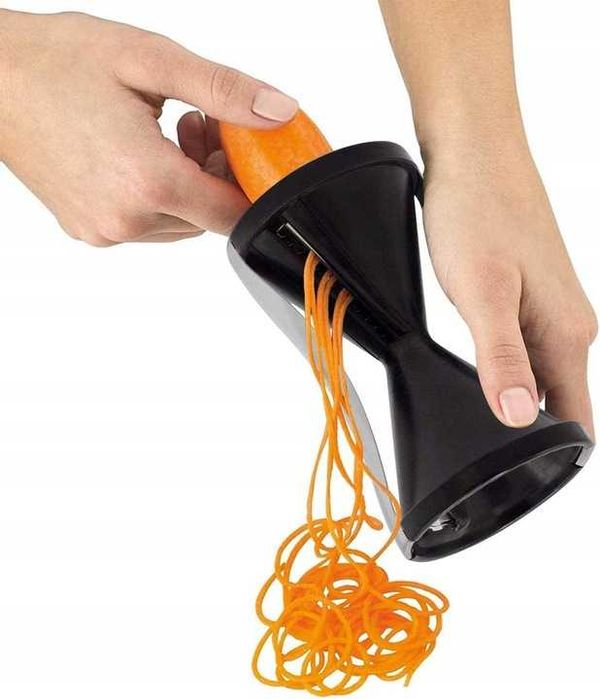 Temperówka SPIRALNA DO WARZYW Dwustronna paski Julienne Obieraczka