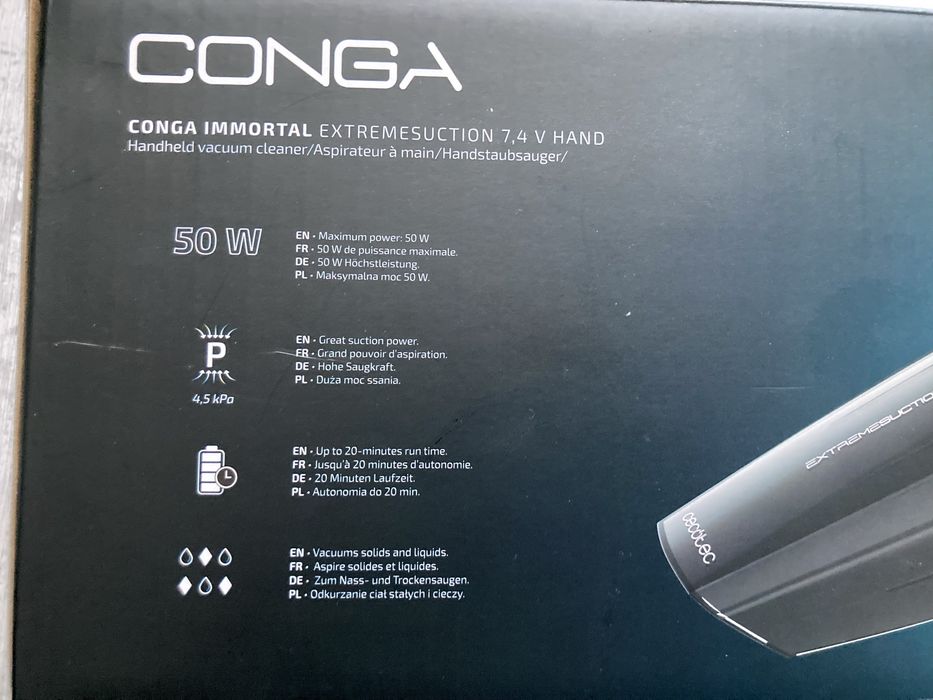 Бездротовий пилосос Conga immortal extremesuction 7.4 v hand