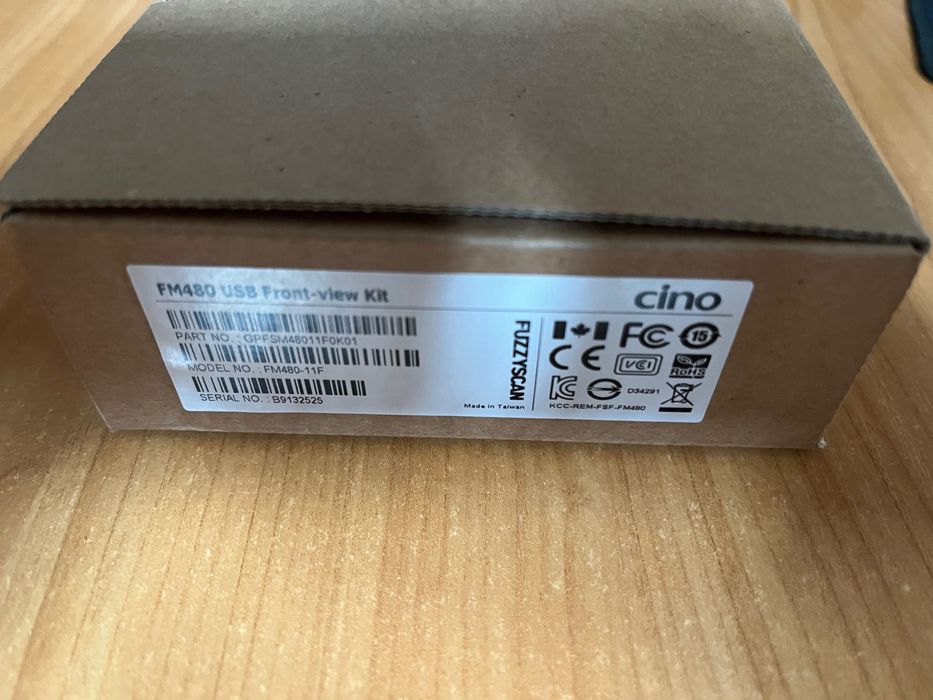 Сканер штрих-кодов Cino FM480-11F USB (1D) Black!!!