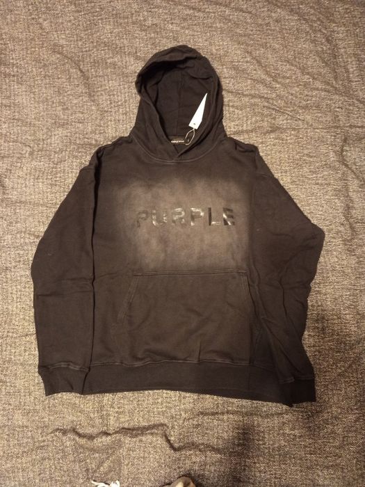 Худи Purple brand washed logo x raf simons x balenciaga x erd x lgb