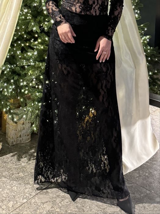 Спідниця максі гіпюрна