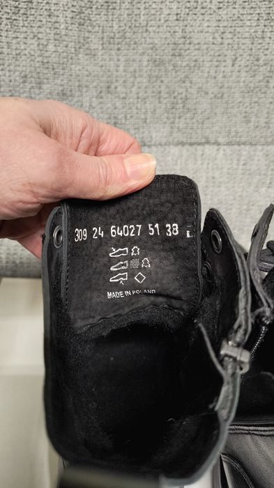 Botki skórzane Wojas