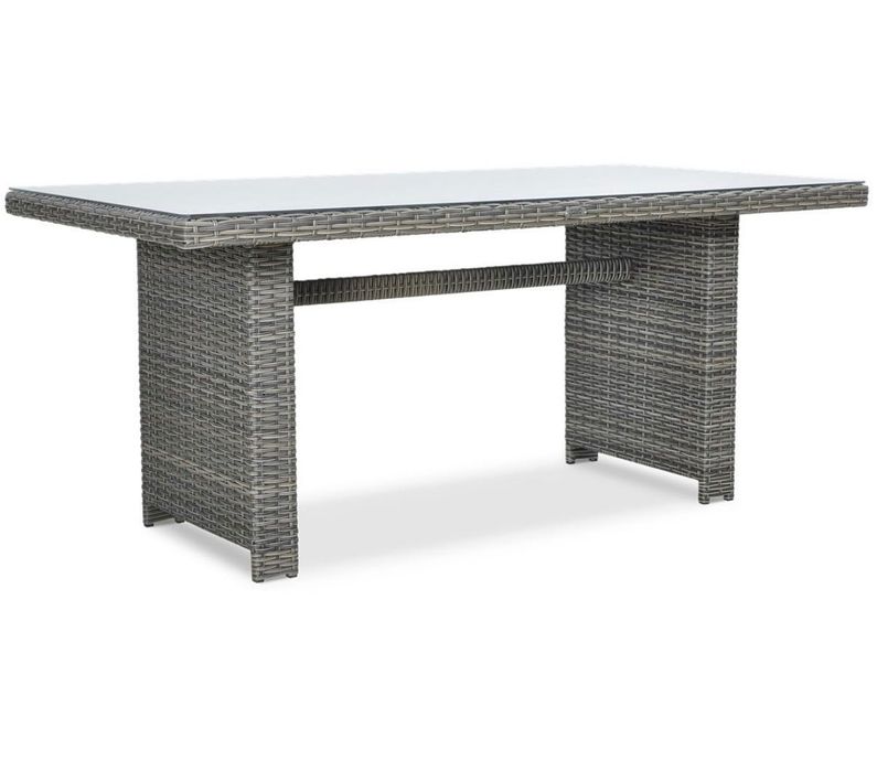 Narożnik technorattan MONIZ DINING PLUS Dark Grey