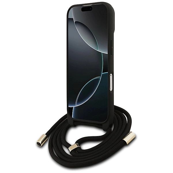 Etui Guess 4G Big Logo Cord Stap Crossbody na iPhone 17 - brązowe