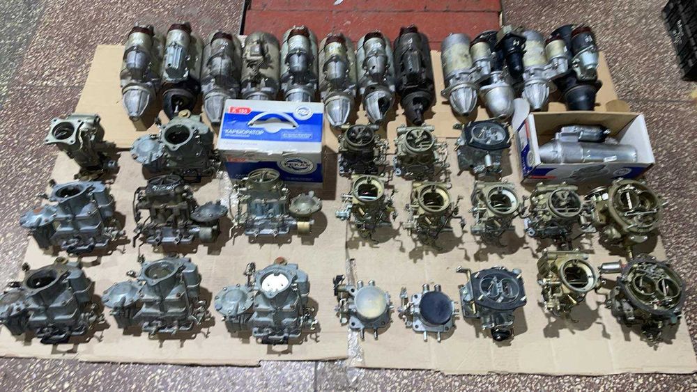 Стартера, карбюратори Уаз, Газ 21, Газ 24, Волга, Зіл, Газ 52, Газ 53