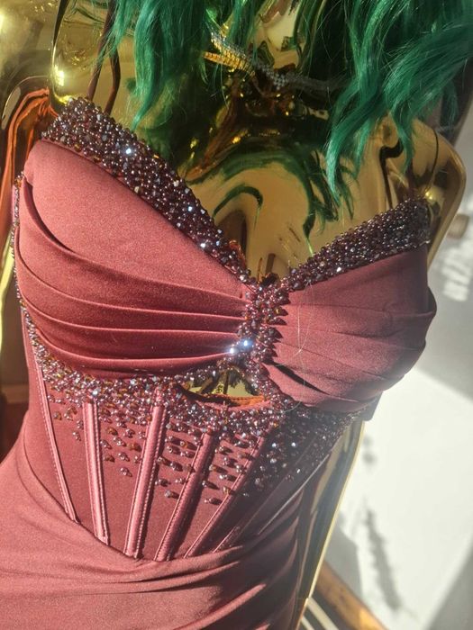 Suknia wieczorowa Lover chocolate R34. Polski producent!