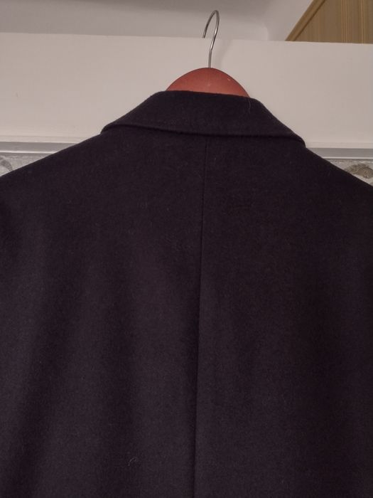 Czarna jesionka / płaszcz Lautier XL