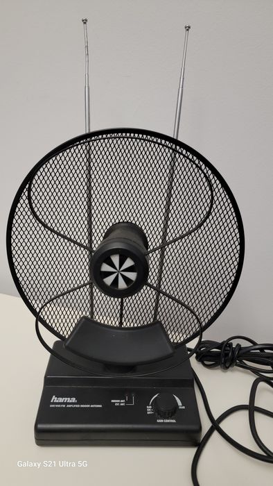 Hama Antena pokojowa DVB-T2 cyfrowa i analogowa do telewizora/radia