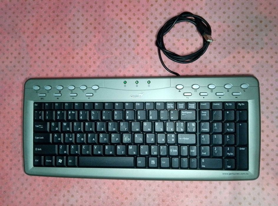 Клавиатура HAVIT HV-KB378 USB Black / Genius KU-0368 USB Silver - 2 шт