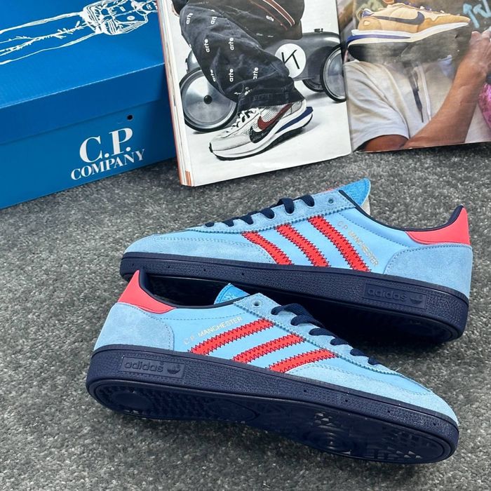 Кросівки Adidas Manchester Spezial C.P. Company Light Blue • Адідас Сп Компани Спеціал