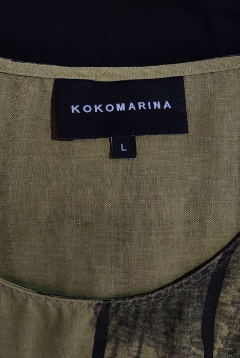 Вишукане французьке комбіноване плаття бохо льон/котон від KokoMarina