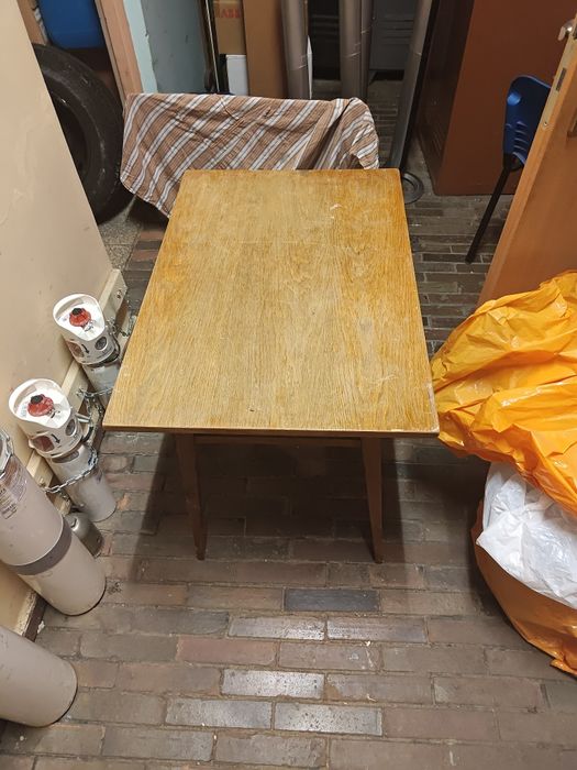 Fotele, krzesła, stolik vintage PRL