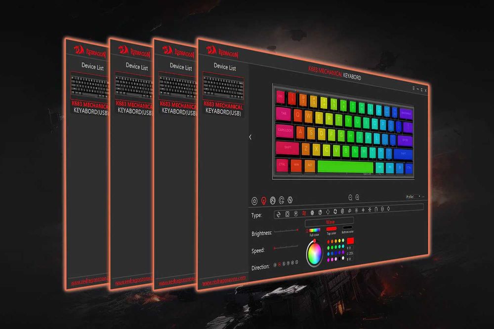 Ігрова клавіатура на датчиках Холла Redragon FIDD K683 (M61)