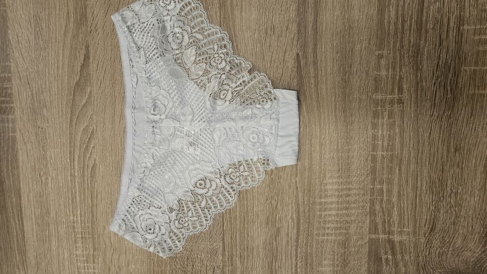 Białe majtki z koronką (2sztuki) Nowe bez metki rozm XL