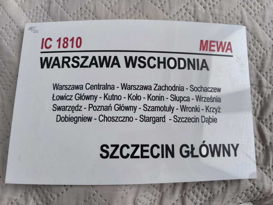 Tablica relacyjna IC Mewa 24/25