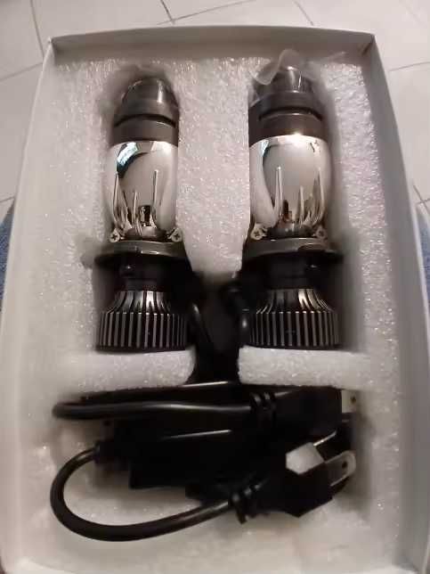 Bi led мини линзы h4 6000k комплект 12v 24v