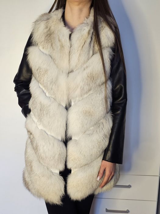 Naturalne futro lisa polarnego