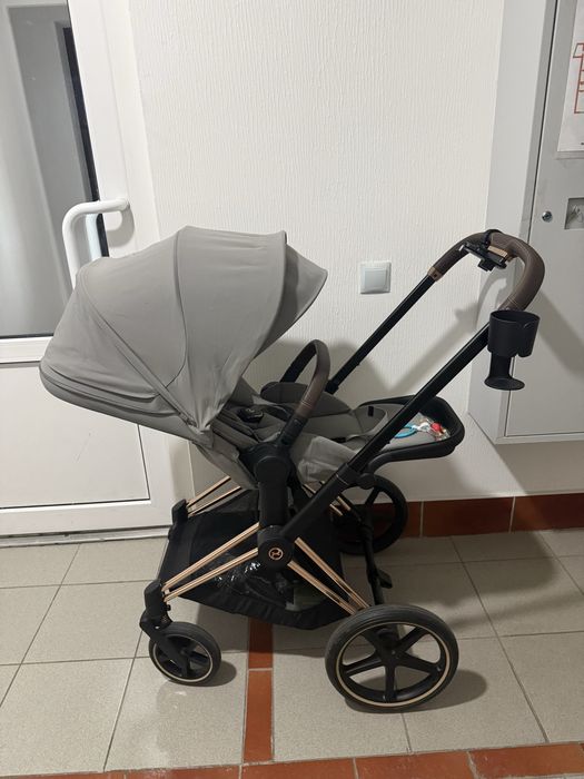 Cybex priam 2 в 1 Шасі+люлька+прогулянковий блок