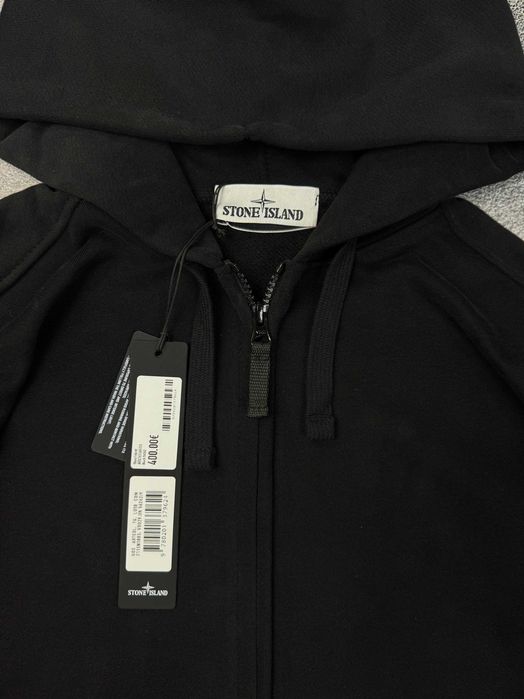 Зіп‑худі Stone Island з патчем кофта зипка светр стон айленд унісекс преміум