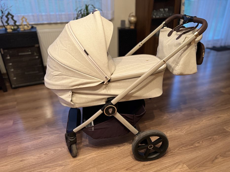 Venicci Tinum Upline 2 - Stone Beige - Wozek 2w1 - Gondola Spacerowka