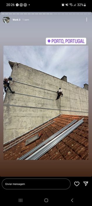 Trabalho em altura, acesso por corda