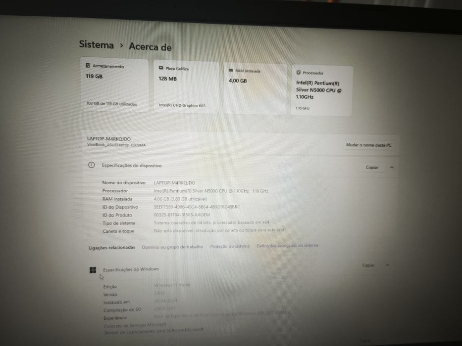 Asus laptop vivobook X509MA