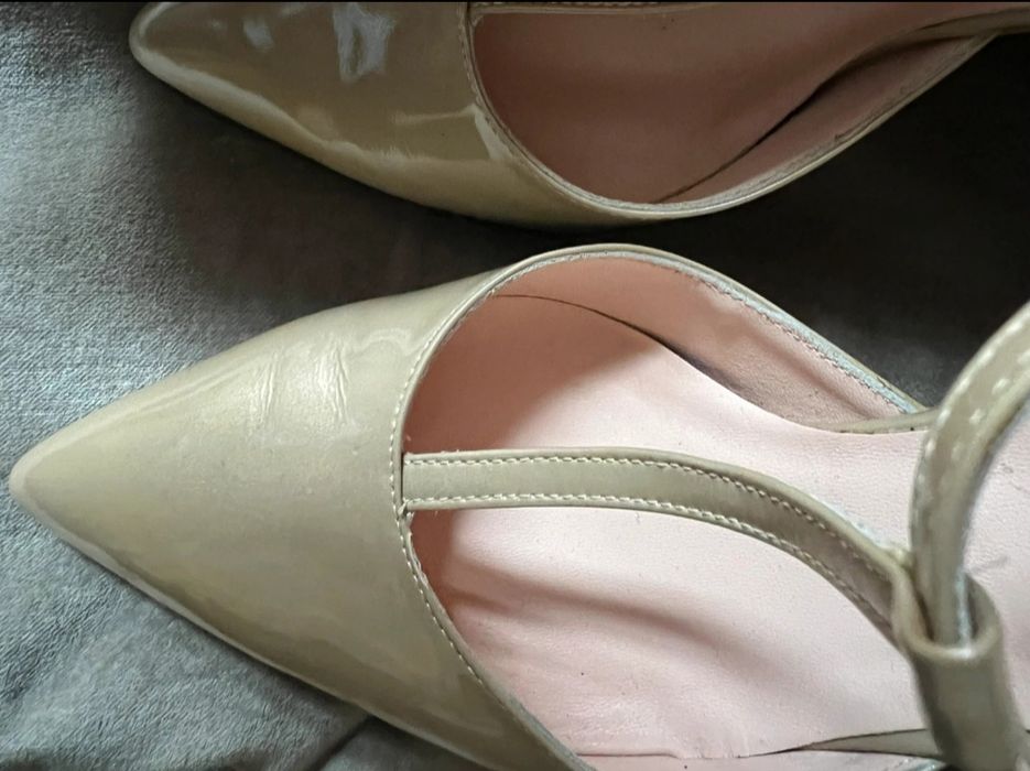 Buty damskie skórzane szpilki r. 41