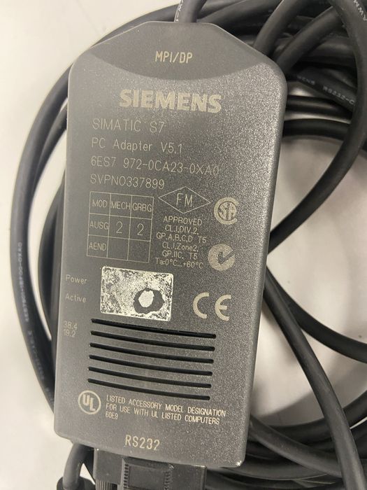 Cabo comunicação para Siemens S7 SIMATIC DP, RS 232 pc adapter