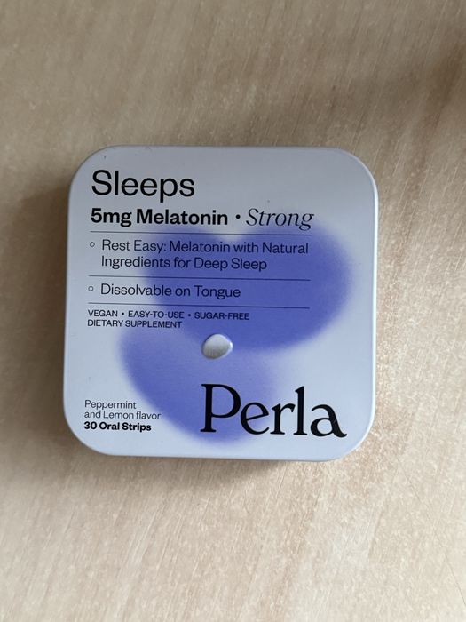Perla helsa sleeps 5mg melatonin strong  мятні смужки з мелатоніном