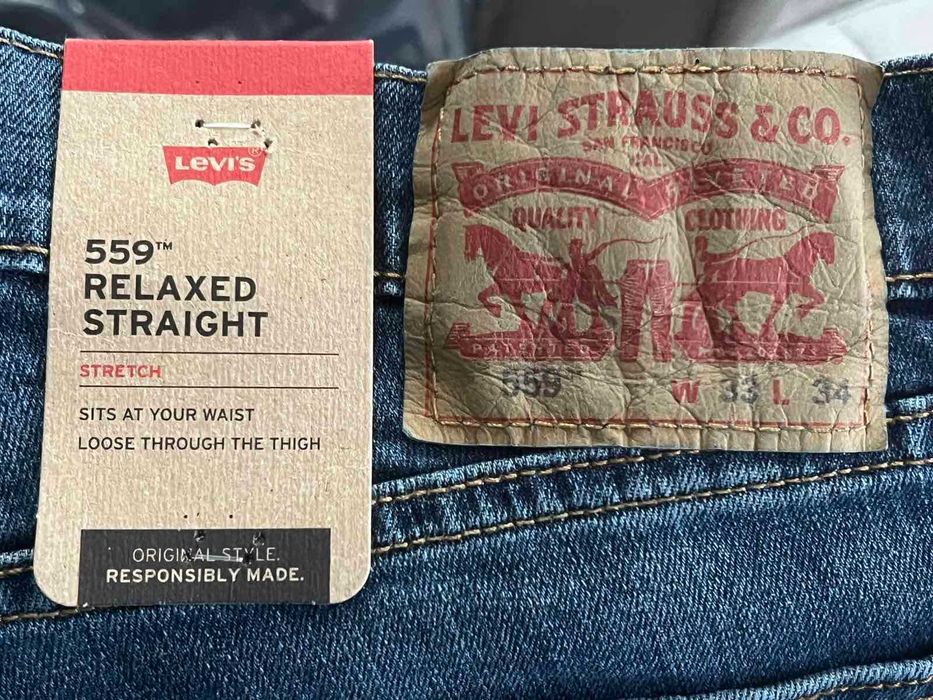 джинси нові Levis 559 L33 W34