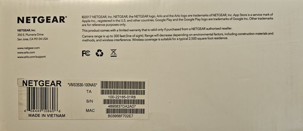 Безпровідні камери відеоспостереження Netgear Arlo, 720p HD, 5шт