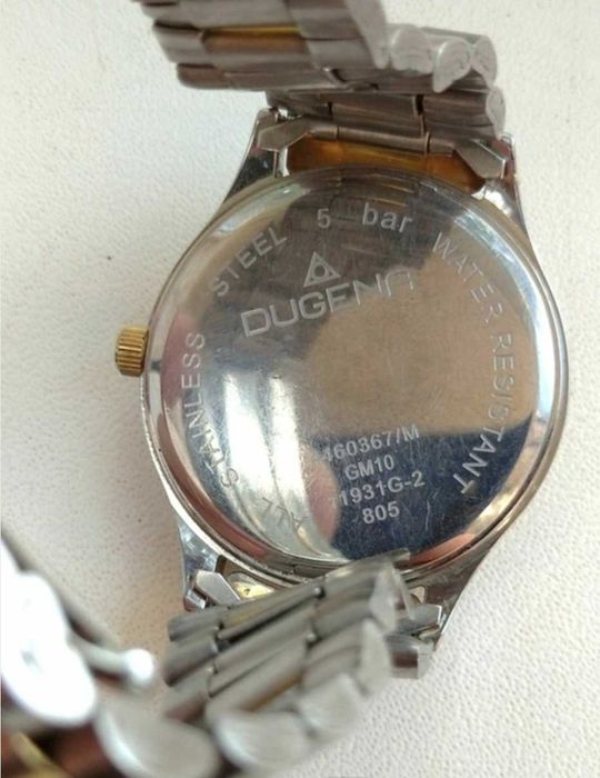 Шикарний крупний німецький чоловічий годинник Dugena