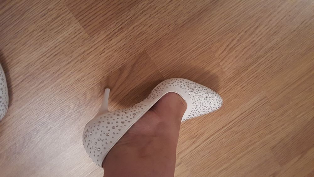 Туфли белые, свадебные