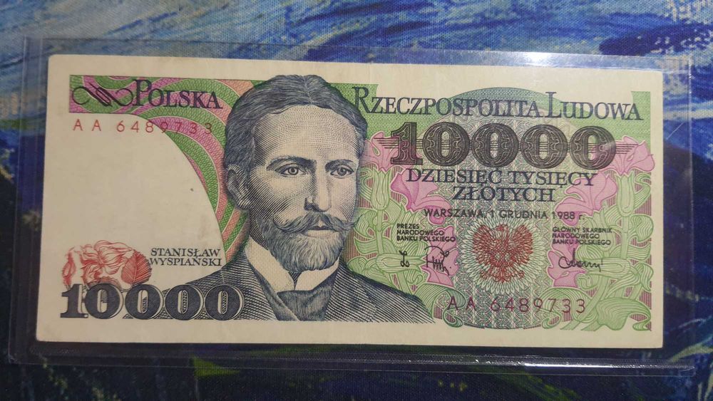 Rarytas !!! 10000 złotych 1988 AA