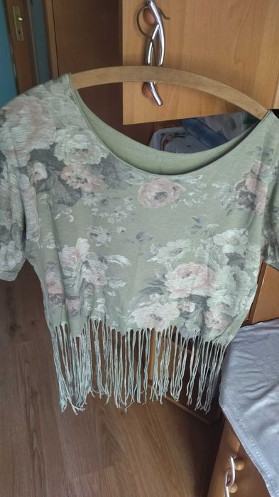 T-shirt damski khaki