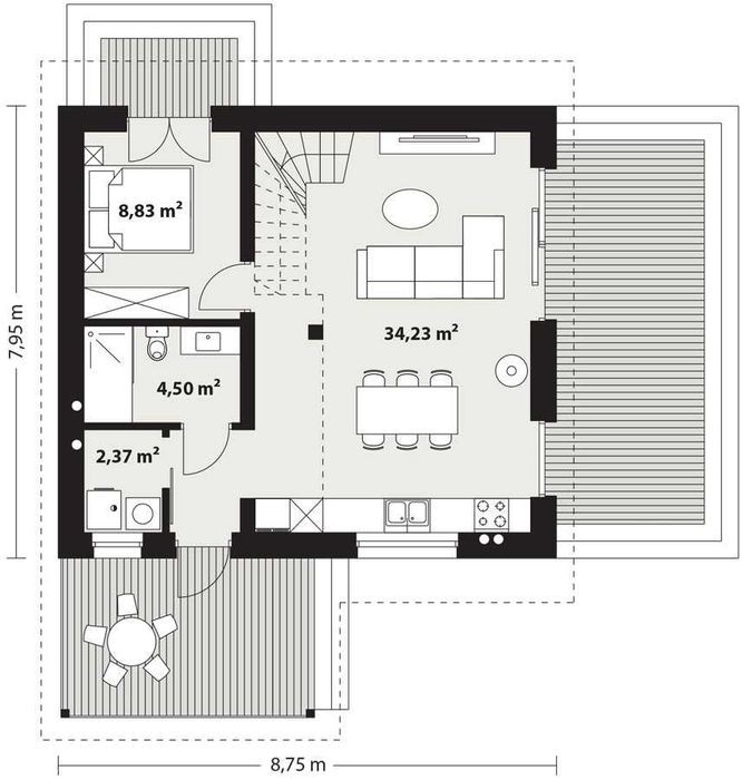 Dom  systemowy  z antresolą 65 m2,  energooszczędny ! Cena z 2025r.