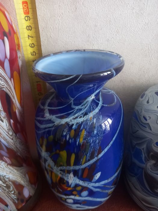 Вазы Ручная работа. Цветное.Гутное. Стекло.