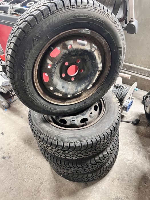 Шини зимові2021р 165/70 r14  диски 5*100 r14 polo.fabia.ibiza vw skoda