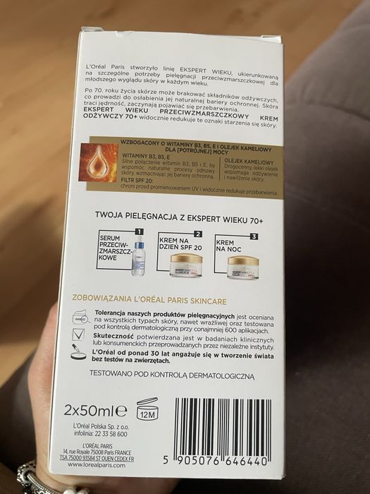 Zestaw kremów l’oreal ekspert wieku 70+ dzień i noc