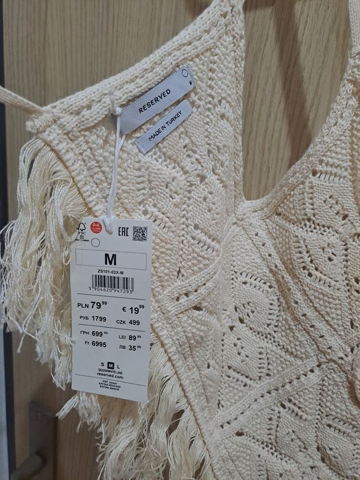 (588) Nowy top damski r.M Reserved