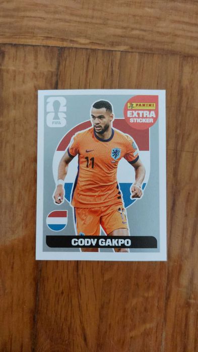 Cody Gakpo Extra Sticker Prateado Raro Panini Mundial 2026