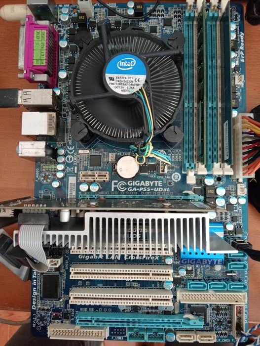 Motherboard Gigabyte GA P55 UD3L Rev 2.3 + i5 + 8 GB