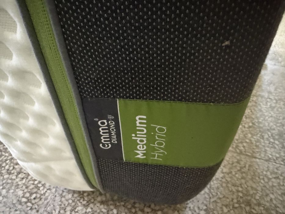 Cama de Casal com Arrumação Hidráulica + Colchão Emma Diamond Hybrid | Excelente Estado | Santarém